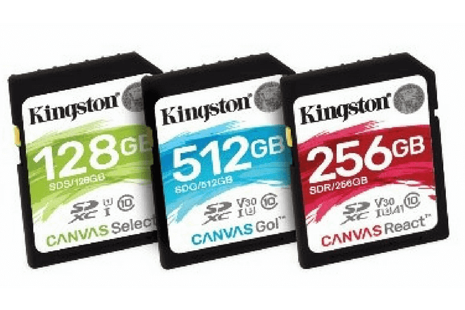 Kingston lanza serie de tarjetas flash “Canvas”