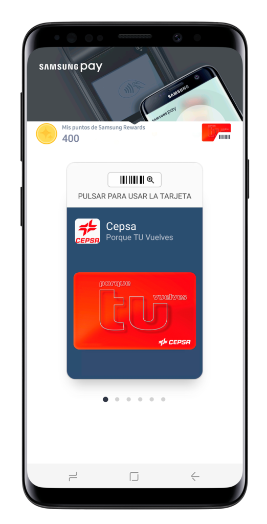Samsung Pay incorpora la tarjeta de CEPSA