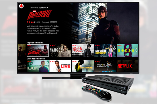 Vodafone se hace pionero al incluir Netflix en su servicio de TV en España