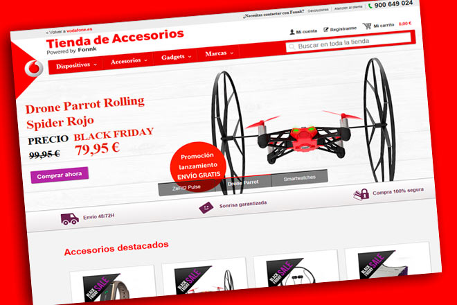 Tienda Online de Accesorios de Vodafone ya disponible para todos y con ofertas de Black Friday
