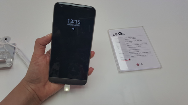 La pantalla del LG G5 está siempre encendida