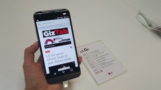 LG G5 pantalla