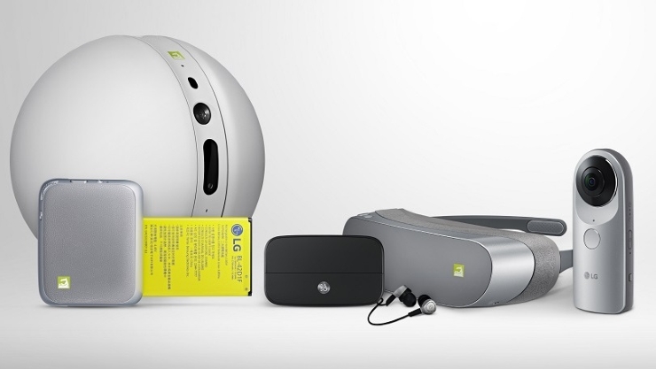 LG Rolling Bot, LG 360 VR y LG 360 Cam