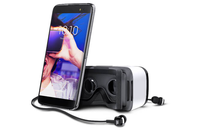 Alcatel Idol 4 con gafas de realidad virtual