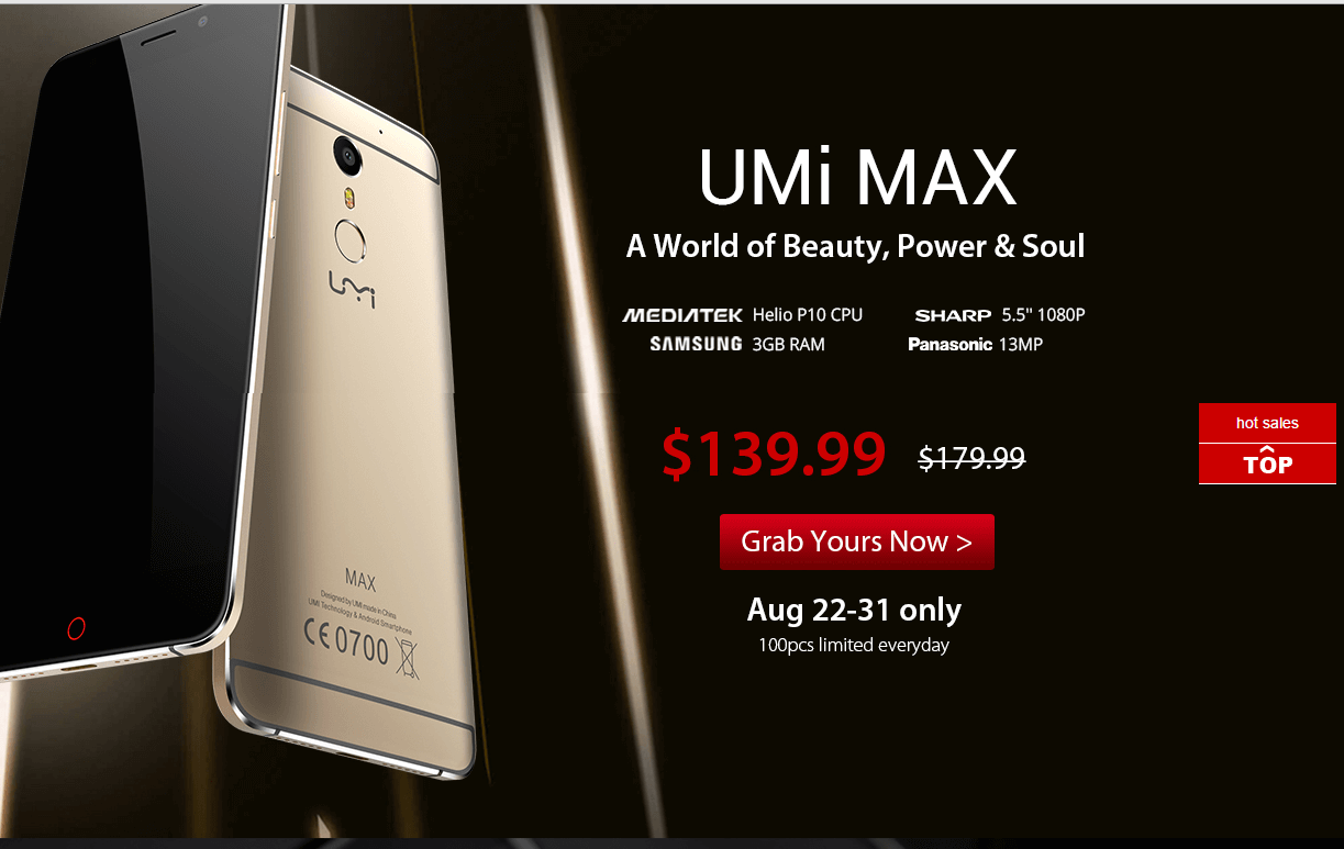 Comprar el Umi Max en GearBest