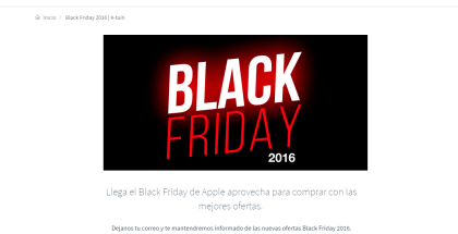 Mejores ofertas de Black Friday en Apple