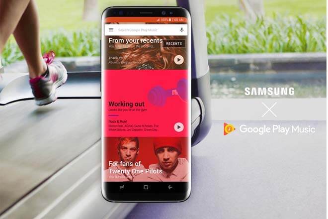 Google Play Music en el Galaxy S8