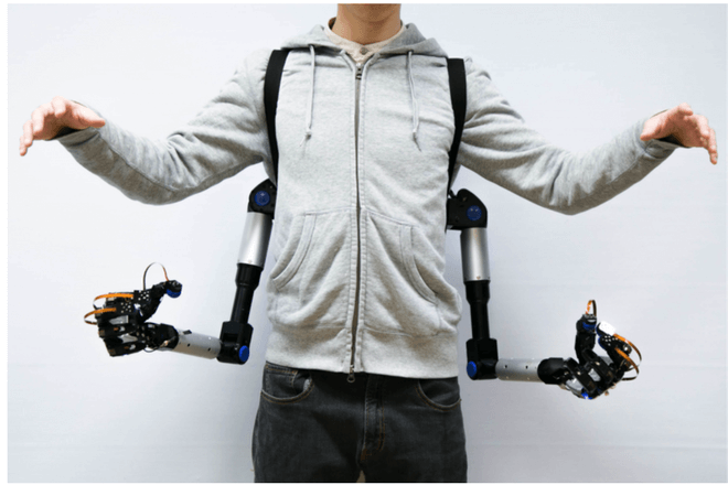 brazos robóticos creados por la Universidad de Japón