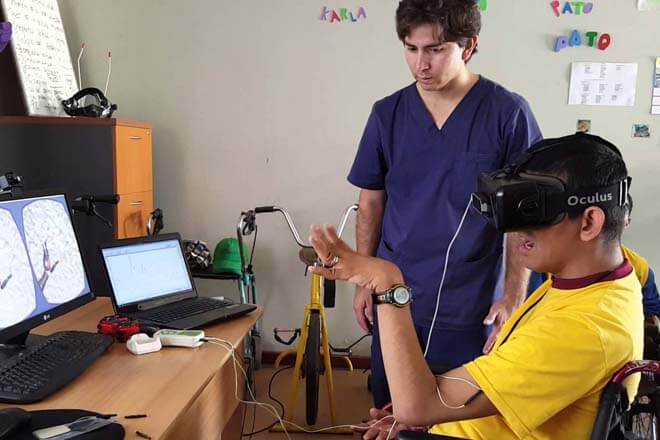 Rehabilitación con realidad virtual 