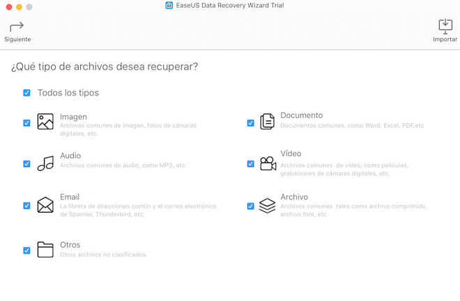 EaseUS Data Recovery Wizard tiene versiones gratis y de pago para Windows y MAC