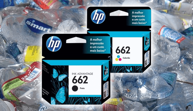 HP fabrica cartuchos de tinta con botellas de plástico recicladas