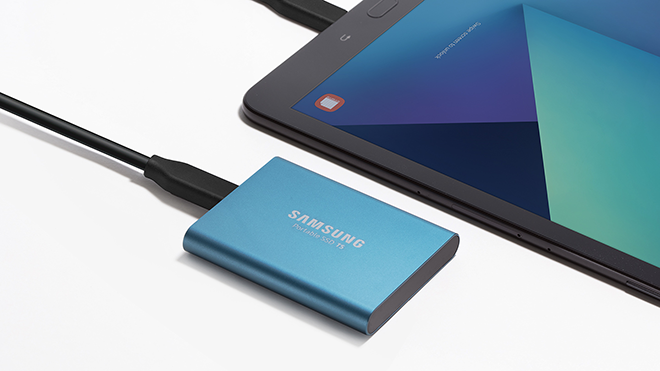 Samsung presenta SSD T5, su nueva unidad de almacenamiento externo compacta, rápida y segura