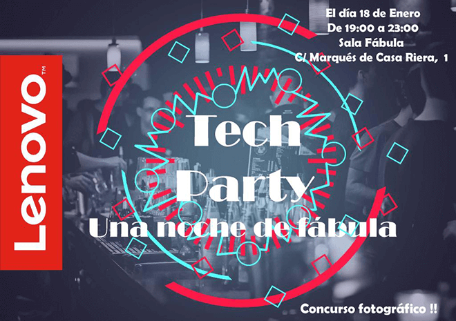 Lenovo te invita a celebrar la gran fiesta de la tecnología en Madrid: Tech Party