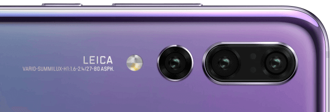 La triple cámara del Huawei P20 Pro según esta foto de WinFuture.
