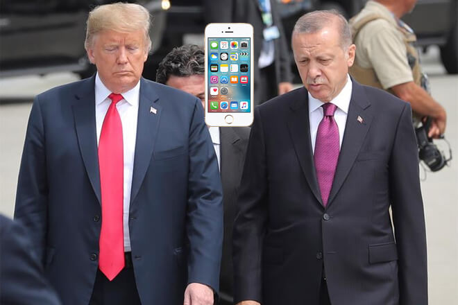 Foto del boicot al iPhone en Turquía