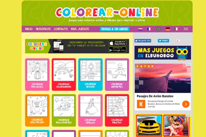 colorear online para colorear e imprimir dibujos