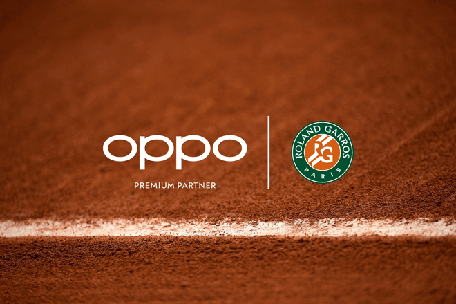 OPPO ha firmado hoy un acuerdo de colaboración con la Federación Francesa de Tenis (FFT), para convertirse en el socio premium y en el smartphone oficial del torneo Roland-Garros