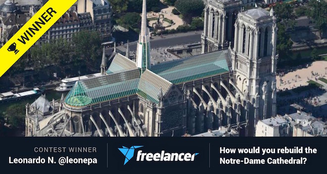 Leonardo Nepa y su proyecto: "¿Cómo reconstruirías la Catedral de Notre Dame?”