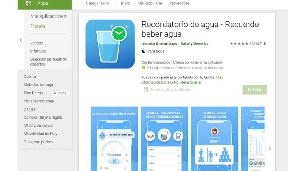 app para beber agua 