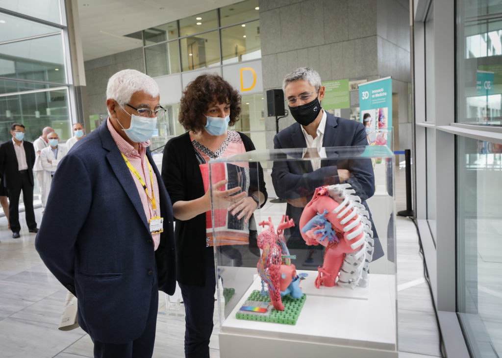 El Hospital de Sant Pau y HP inauguran la exposición: 3D Innovación en Medicina