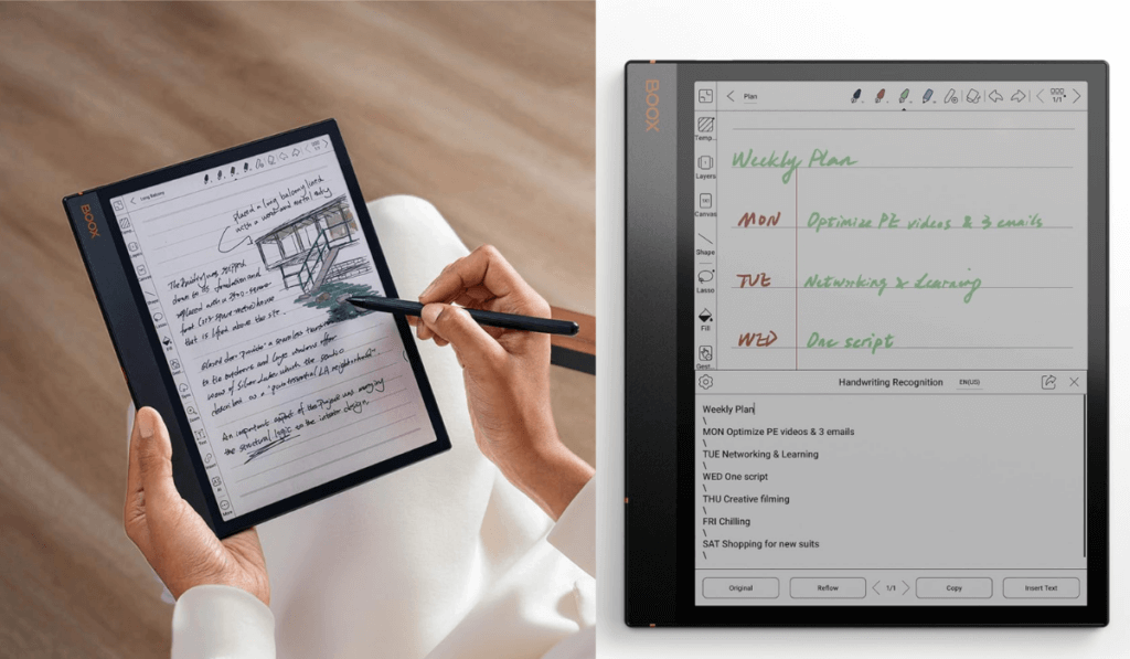 Note Air3: Una tableta Android con pantalla de tinta electrónica para leer y tomar apuntes sin cansar la vista